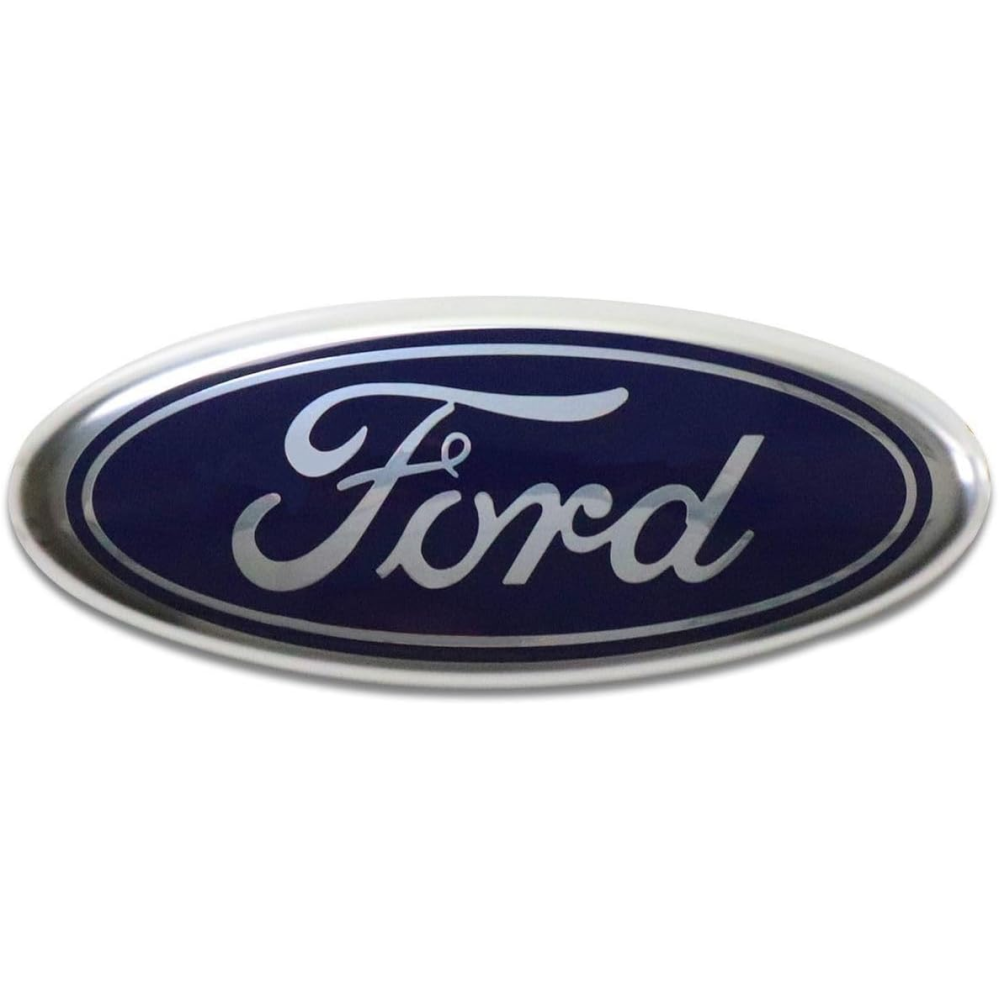 Емблема “FORD“ 230х93мм в зборі скотч 3M/3 кліпси (Синя) FOR1001