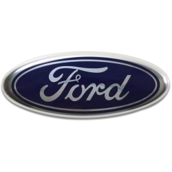 Емблема “FORD“ 230х93мм в зборі скотч 3M/3 кліпси (Синя) FOR1001