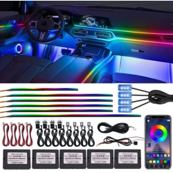 Підсвічування салону RGB Ambient light 12V (набір 18 в 1) Bluetooth