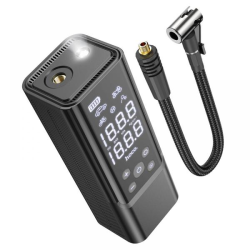 Компресор HOCO ZP7 12V/5000mAh/570г(без кабеля)/ліхтар/10,3бар/65x56x176мм