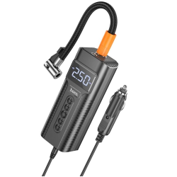 Компресор HOCO PH55 12v/кабель 3,1м/360г(без кабеля)/ліхтар/2,5 бар/61.3x43.3x154,6мм