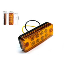 Габарит - помаранчевий - 100х40*18мм - 12/24V Led 8 діодів - “LED Side Lamp“ BD-0001А (2шт)