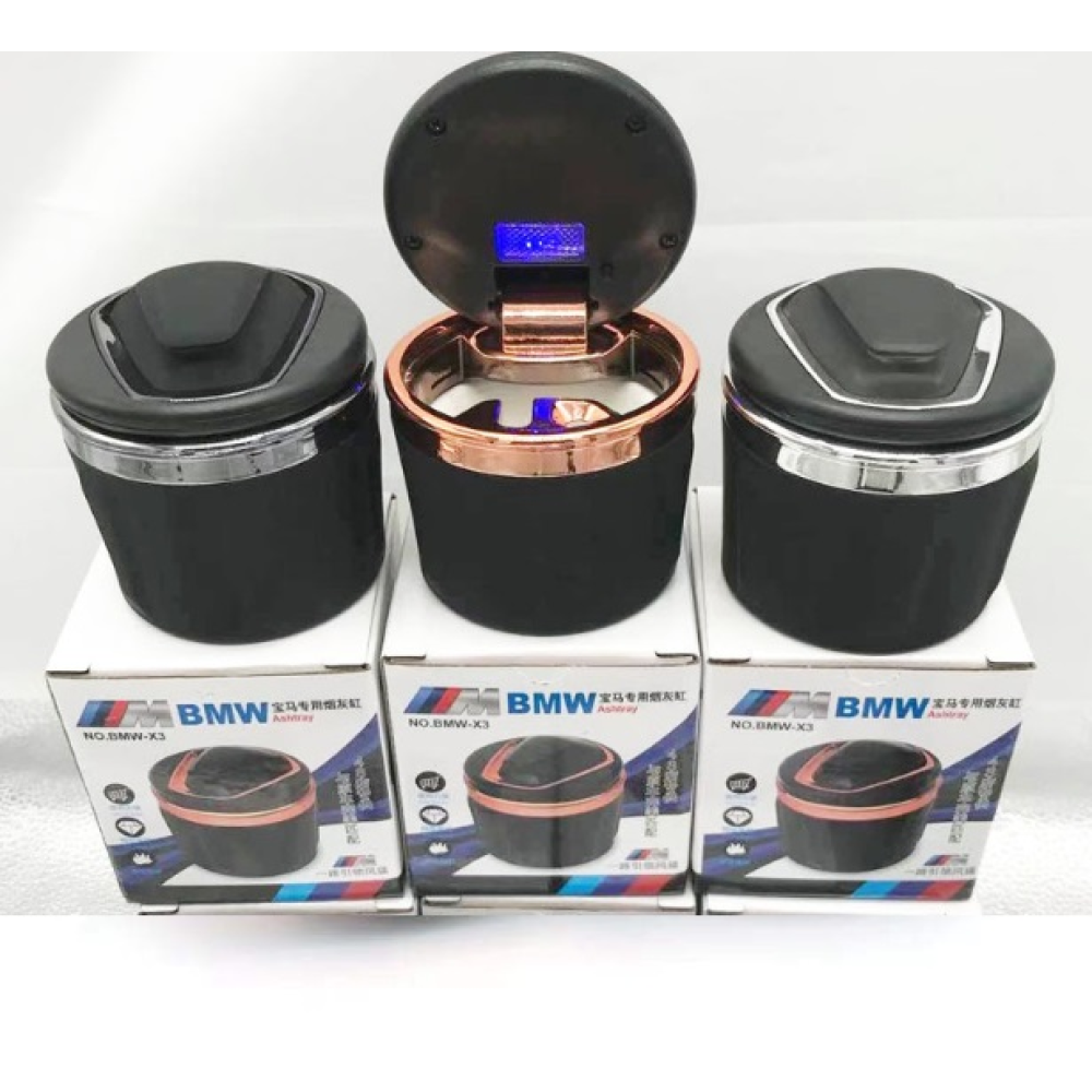 Попільничка Car Ashtray BMW BLack X3 підсвітка.(керамічна чаша) 8*8*6,5см