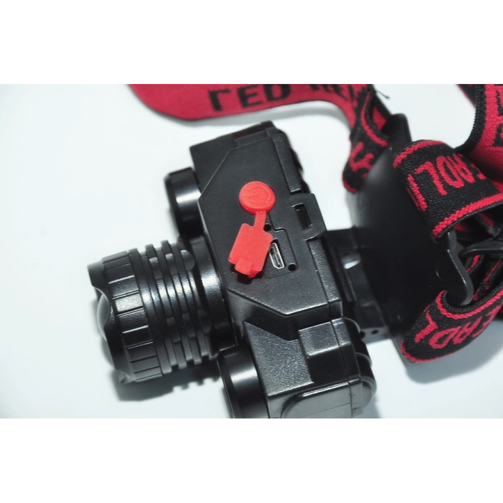 Ліхтарик налобний X-Balong KX-1805, 3 режима, Zoom, 1*18650 (В Комплекті) Usb