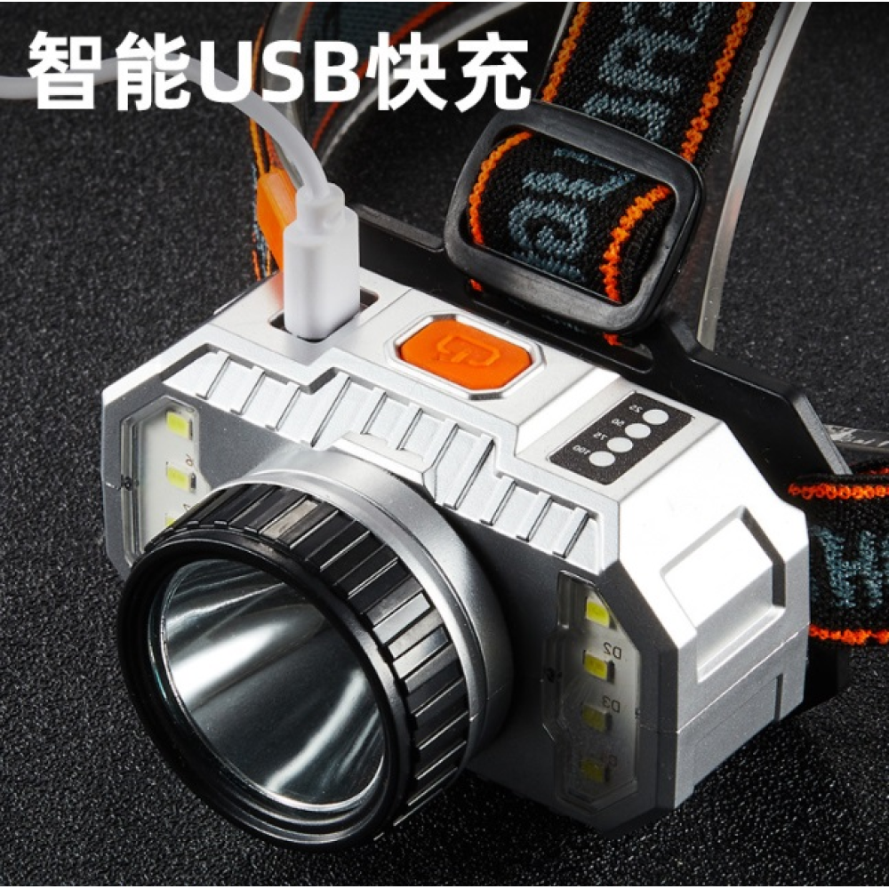Ліхтарик налобний X-Balong LF-T19 4режима,акумуляторний 800mAh Led+8smd