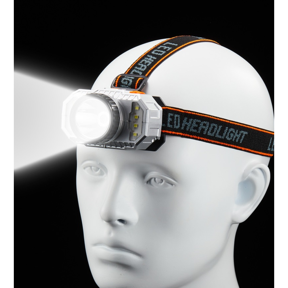 Ліхтарик налобний X-Balong LF-T19 4режима,акумуляторний 800mAh Led+8smd