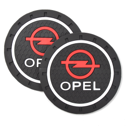 Килимки в підстаканник антиковзаючі Opel 7см 2шт