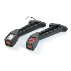 Габарит “ріжки“ косий 18см 12/24v червоний+білий+жовтий 1+1+1 LED “Kogel-Krone“ EK-142 (2шт)