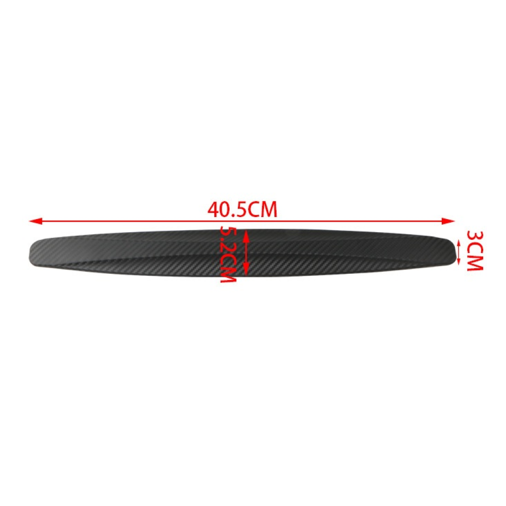 Молдинг бампера 40cm x 5.5cm Чорний Carbon XB-269 (2шт)