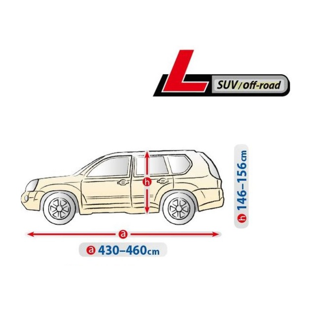 Тент Джип/Мінівен 460х195х155 см (L) Optimal Garage SUV/OFF ROAD KEGEL“5-4330-241-2092“
