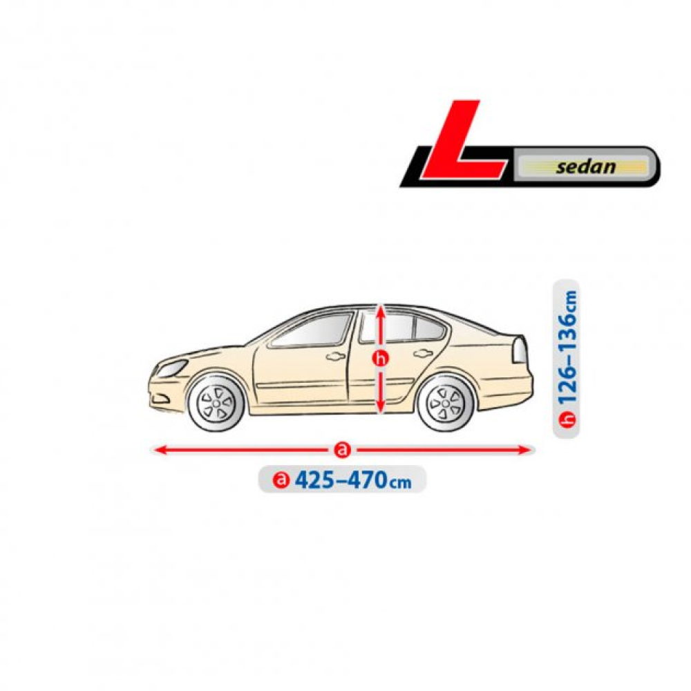 Тент Седан 483x178x120см (L) Optimal Garage Sedan “KEGEL“ “5-4322-241-2092“