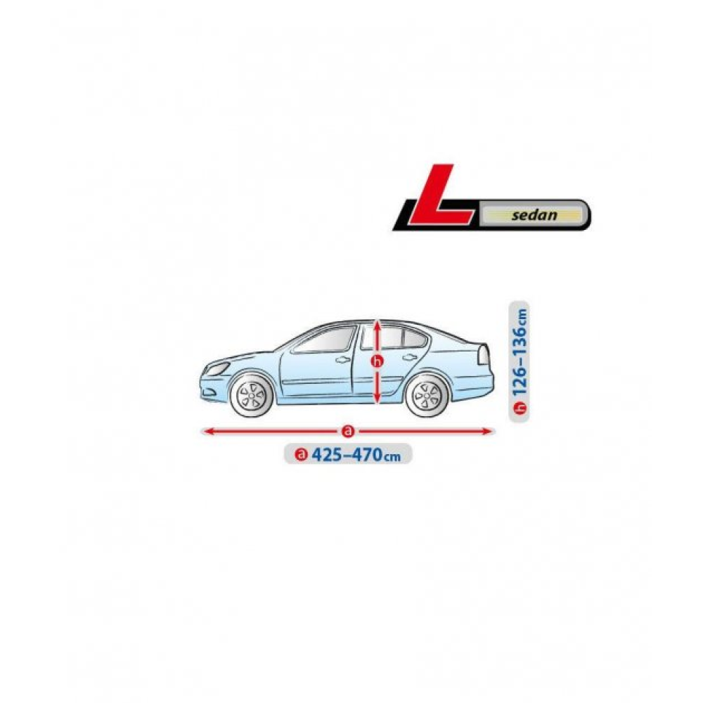 Тент Седан 483x178x120см (L) Basic Garage Sedan “KEGEL“ “5-3963-241-3021“