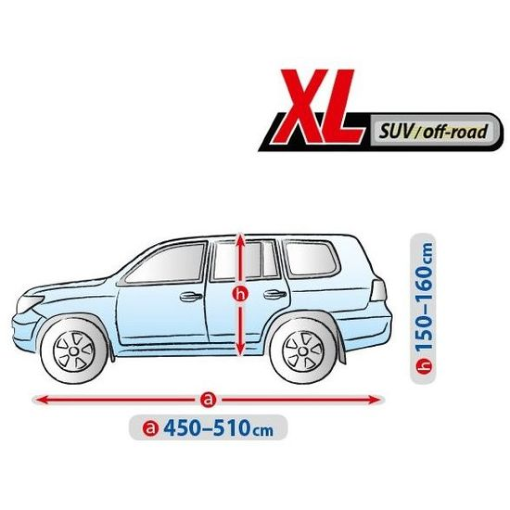 Тент Джип/Мінівен 510х195х160 см (XL) BASIC GARAGE SUV/OFF ROAD “KEGEL““5-3969-241-3021