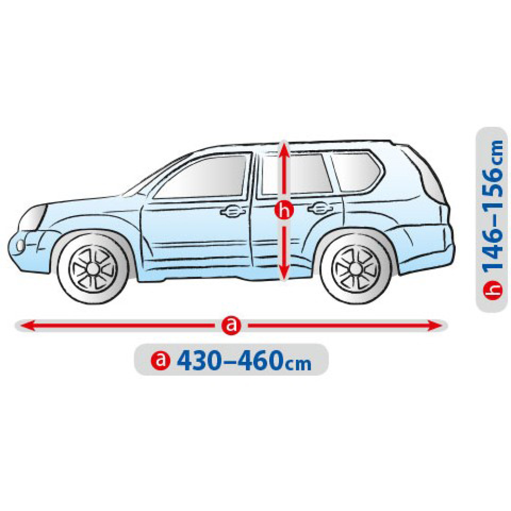 Тент Джип/Мінівен 460х195х155 см (L) BASIC GARAGE SUV/OFF ROAD “KEGEL““5-3968-241-3021“