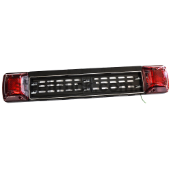 Рамка номера з підсвіткою 12/24V діодне 16LED червоне в зборі без надпису 777х137мм 900201001