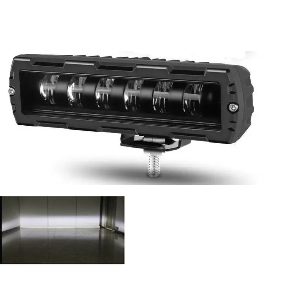 Фара-LED Прямокутник 24W 150*55*40mm (4W*6) 10-80V Ближнє/Flood W-09 36W