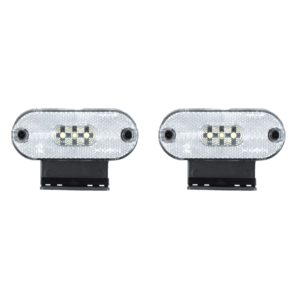 Габарит - білий - 110х40мм - 12/24V Led 3 діода - “FR-181“ - К-471 (2шт)