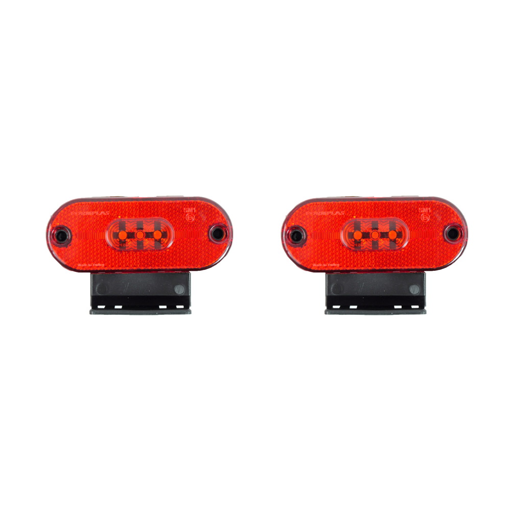Габарит - червоний - 110х40мм - 12/24V Led 3 діода - “FR-181“ - К-472 (2шт)
