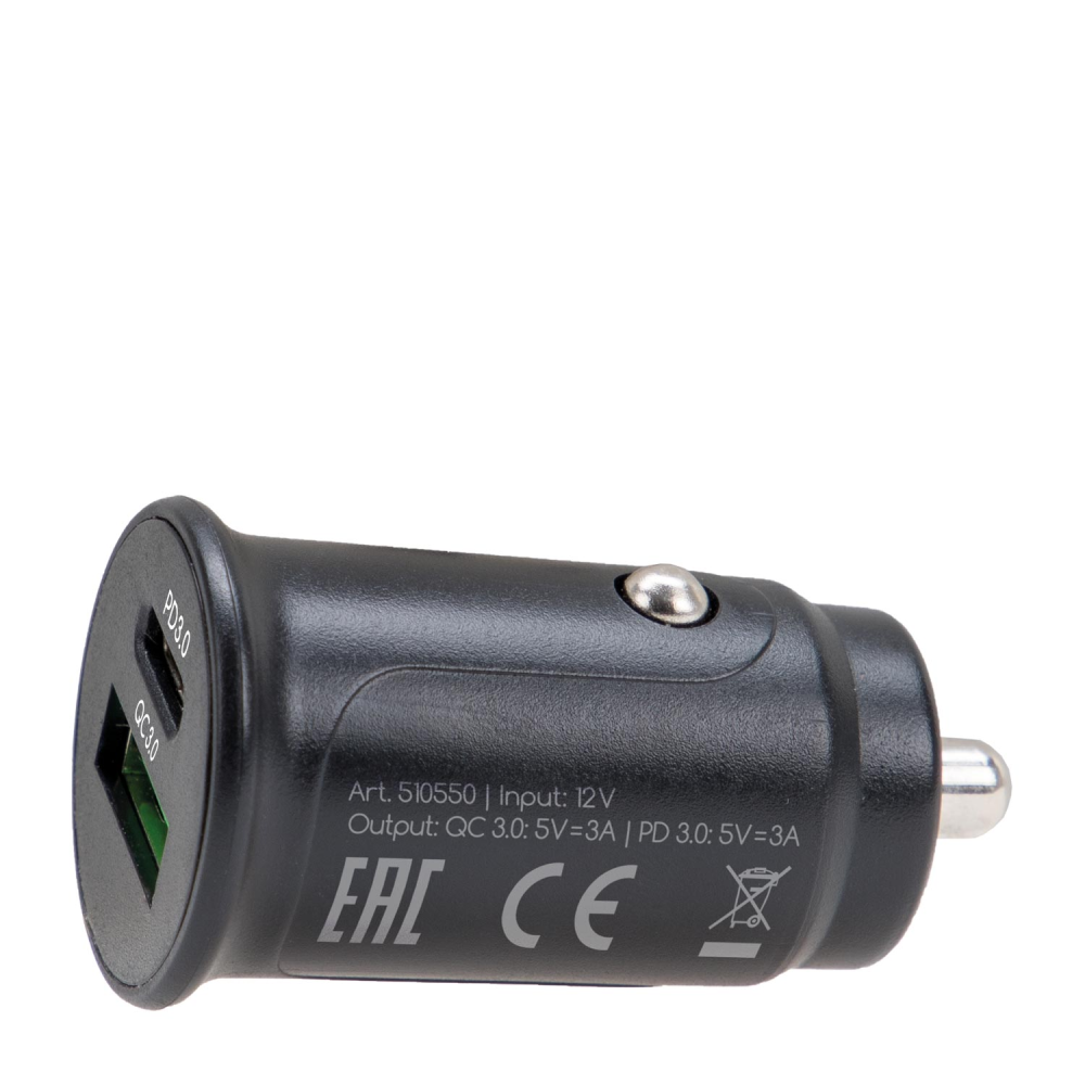 АЗП 12V 1USB-1Type-C 3А “ALCA“ 3.0 510550