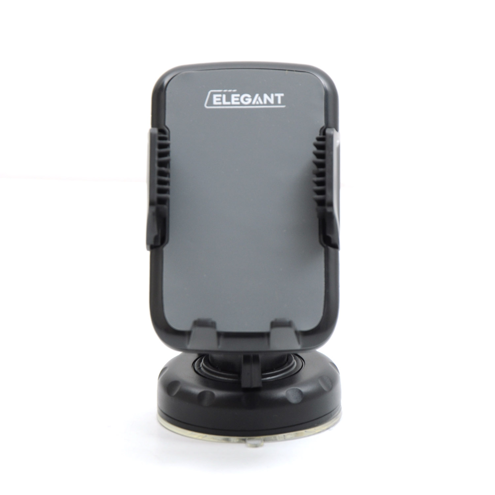 Автотримач для телефону ELEGANT 150 006 (шир.55-85мм) з присоскою (360°) (50шт/ящ)