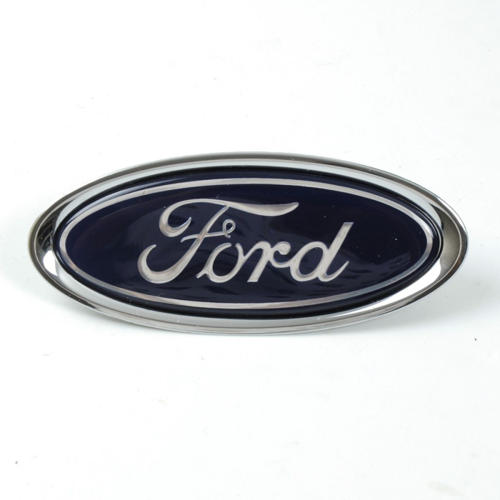 Емблема “FORD“ 115х48мм /3 пуклі/скотч/плоска (Fiesta)
