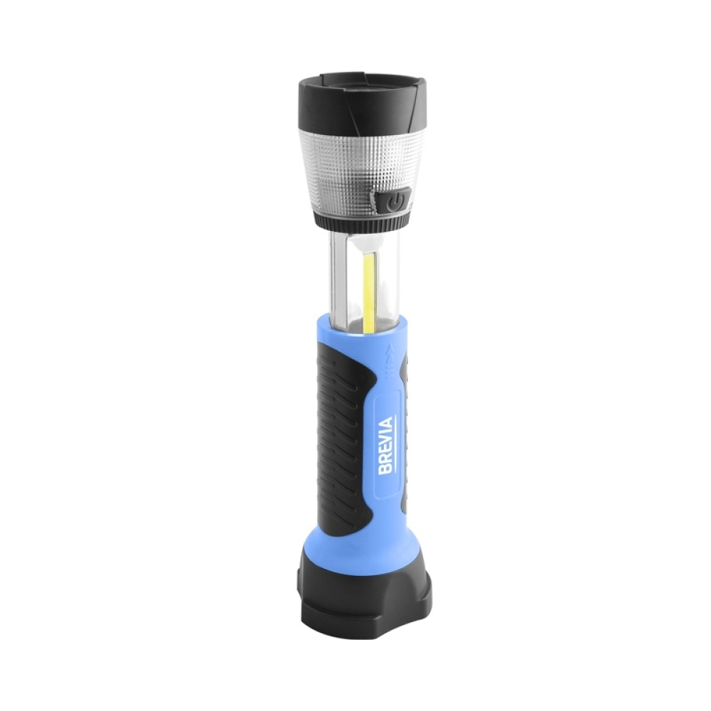 Переноска діодна 3W COB/300 lm +1W+8LED L=235-335/2000mAh/220V/Brevia Led 11330/телескоп,магніт,гачо