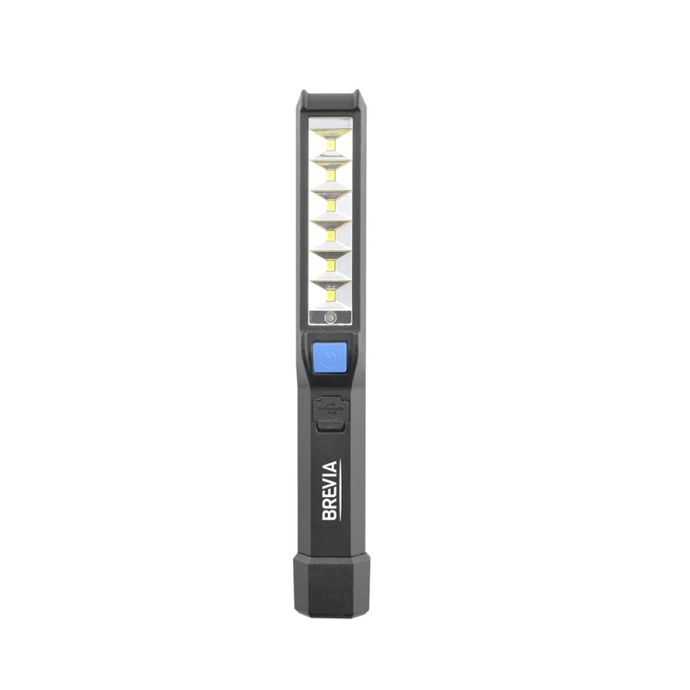 Переноска діодна SMD 6/150lm +1W L=165 D=25/900mAh/microUSB Brevia Led Pen Light 11210/магніт