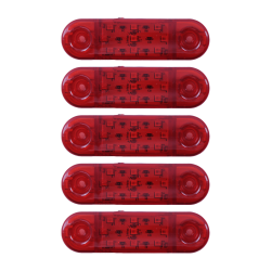 Габарит - червоний - 110х40мм - 12/24V Led 9 діодів - “MRT-23“ - К-132 (5шт)