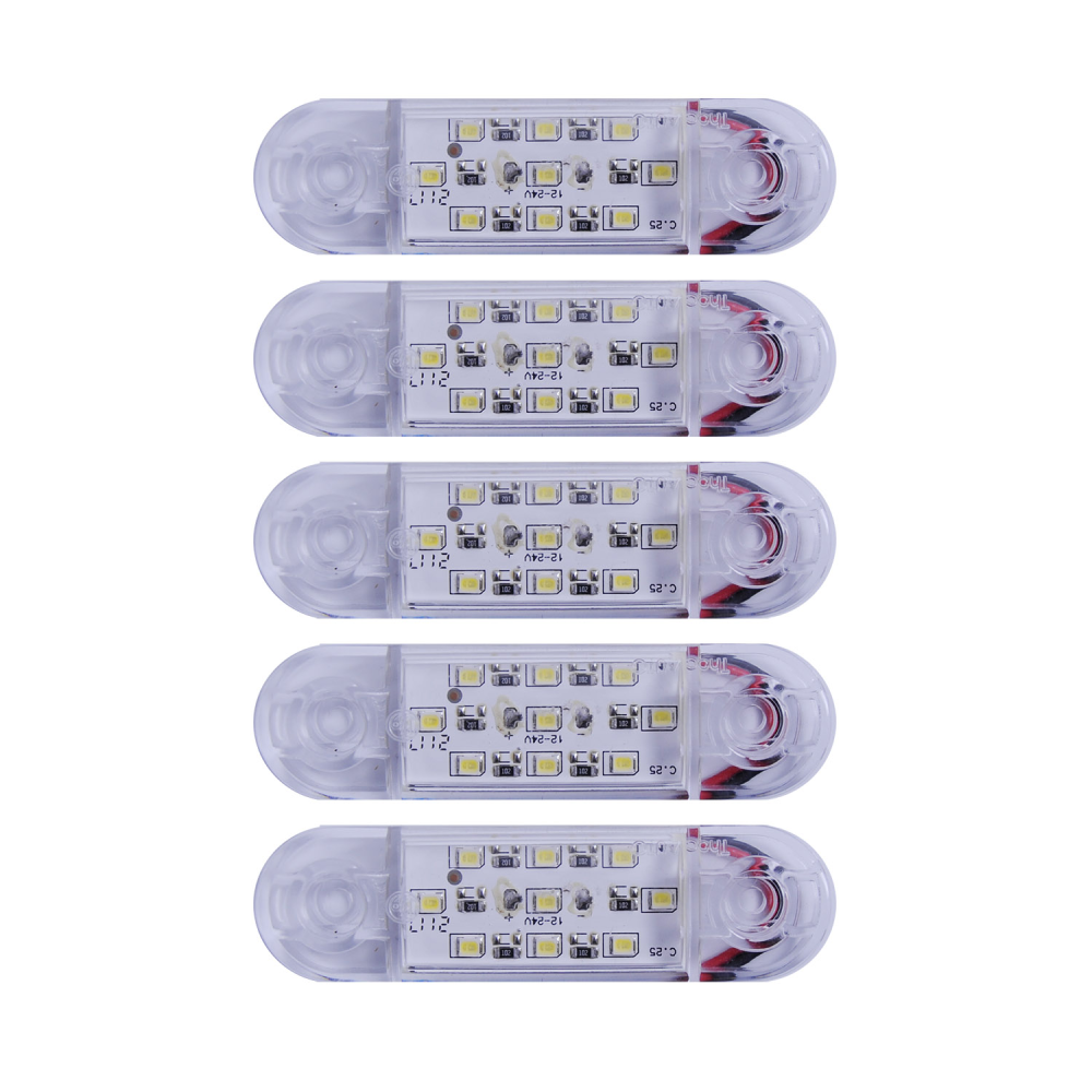 Габарит - білий - 110х40мм - 12/24V Led 9 діодів - “MRT-23“ - К-131 (5шт)