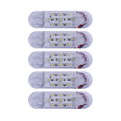 Габарит - білий - 110х40мм - 12/24V Led 9 діодів - “MRT-23“ - К-131 (5шт)