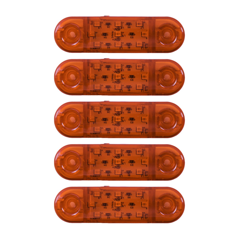 Габарит - помаранчевий - 110х40мм - 12/24V Led 9 діодів - “MRT-23“ - К-130 (5шт)