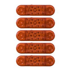 Габарит - помаранчевий - 110х40мм - 12/24V Led 9 діодів - “MRT-23“ - К-130 (5шт)