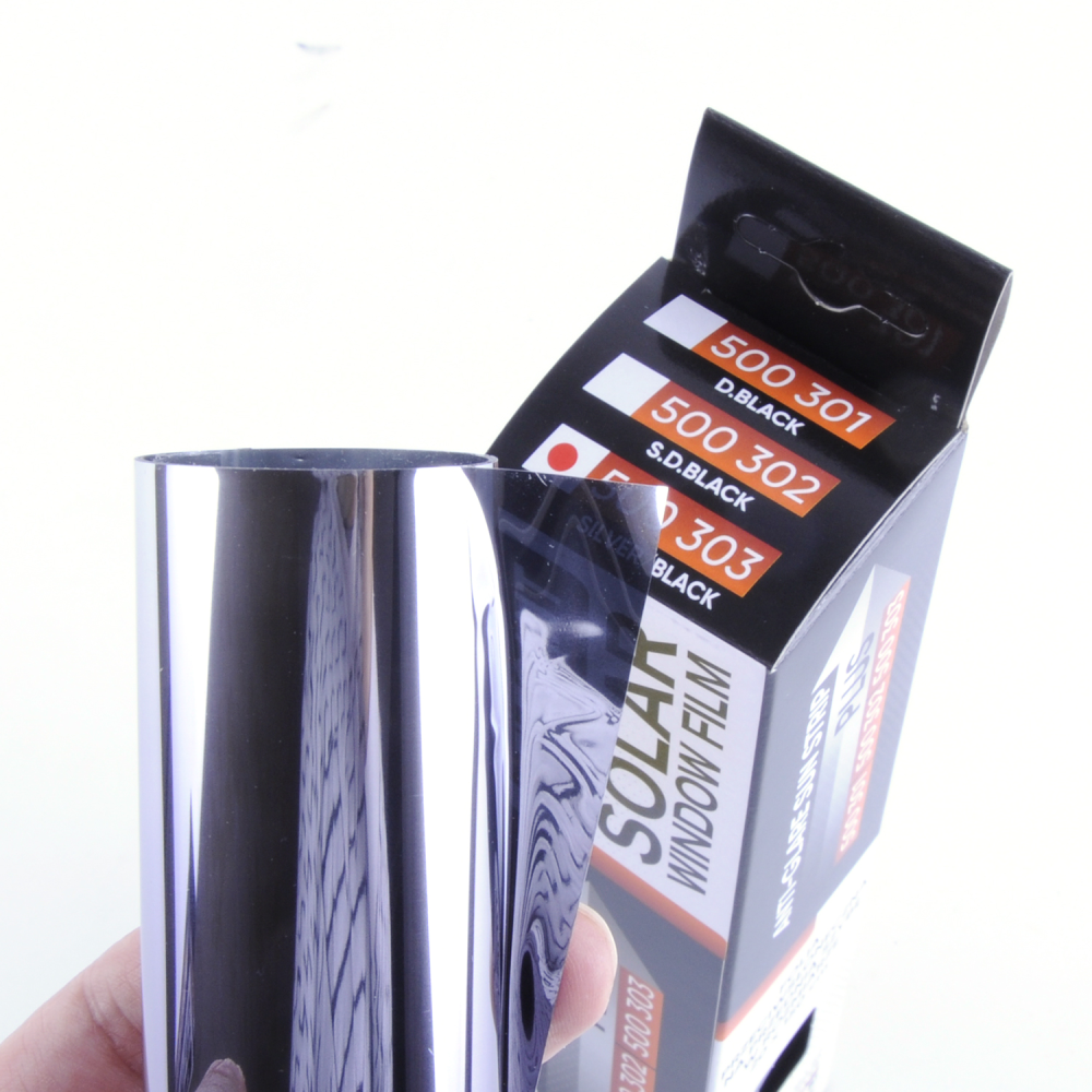 Плівка лобового скла 20х150см black/silver “EL“ 500 303 (50шт/ящ)