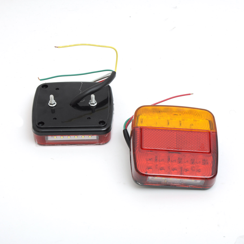 Задній ліхтар квадратний 12-24V 10х10см“ NZ-427-52-А“ LED 20 Корея (2шт)
