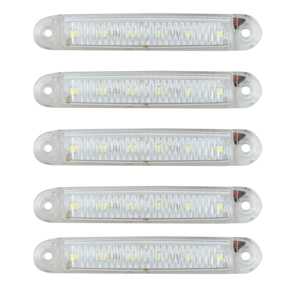 Габарит - білий - 100х15мм - 12/24V Led 6 діодів - Галаксі “MRТ-24“ К-054 (5шт)
