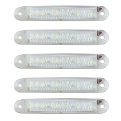 Габарит - білий - 100х15мм - 12/24V Led 6 діодів - Галаксі “MRТ-24“ К-054 (5шт)