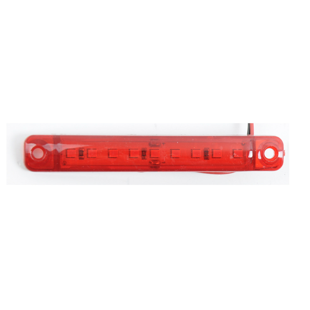 Габарит - червоний - 100х15мм - 12/24V Led 9 діодів - “EMR-53К“ (10шт)