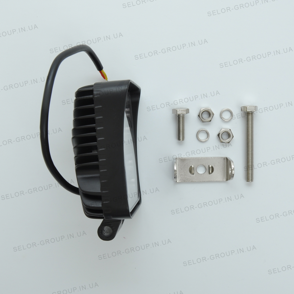 Фара-LED Квадрат 66W 110*110*45mm (3W*22) 10-30V Дальнє/SPOT Cree+ДХО+Ожитель Чорний(1-66W) (1шт)