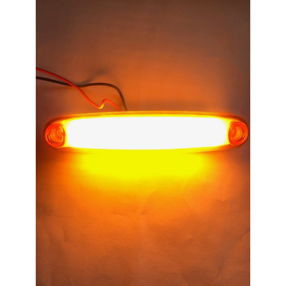 Габарит - помаранчевий - 105х20мм - 12/24V Led 8 Неоновий - “MRT-21“ - К-080 (5шт)