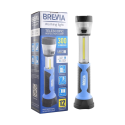 Переноска діодна 3W COB/300 lm +1W+8LED L=235-335/2000mAh/220V/Brevia Led 11330/телескоп,магніт,гачо