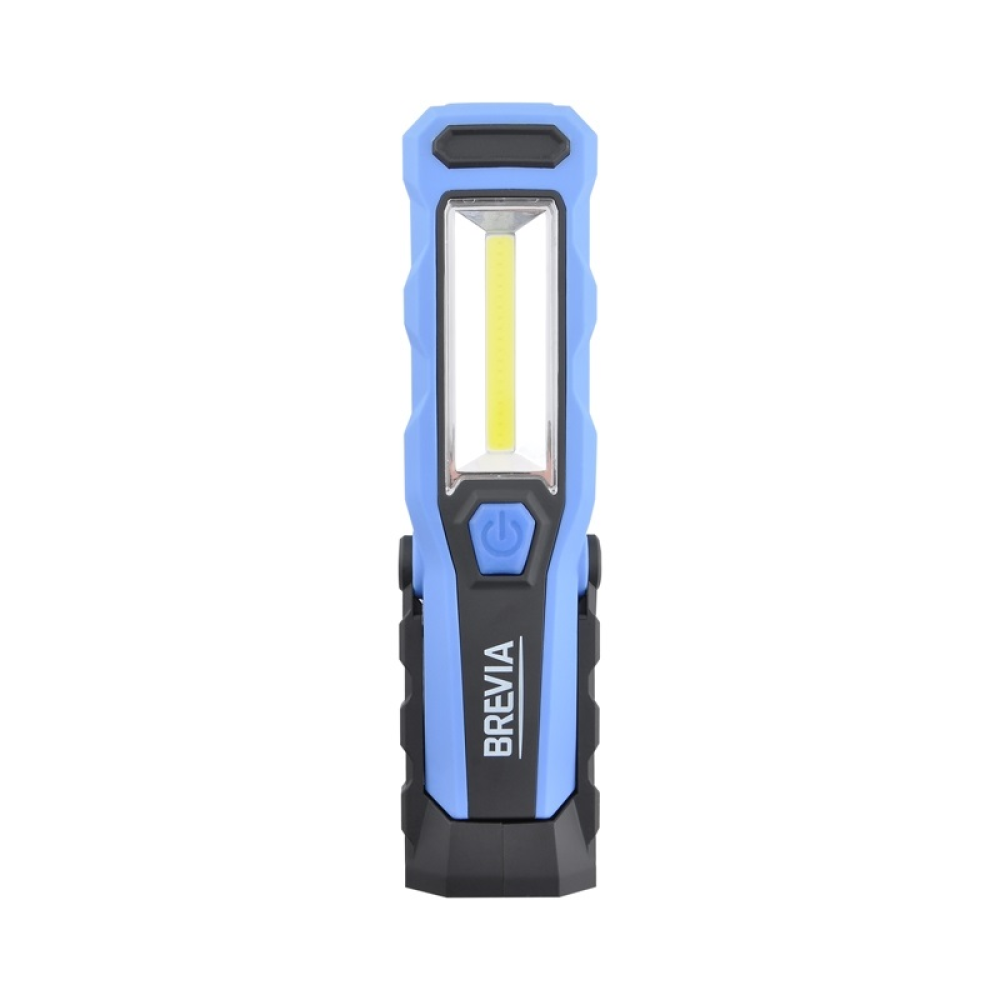 Переноска діодна 3W COB/300 lm +1W L=215/2000mAh/microUSB/Brevia Led 11320/зміна кута,магніт,гачок