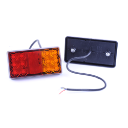 Задній ліхтар Прямокутний 12-24V 14х7см “NZ-427B“ LED-12 Корея (2шт) SQ-0017
