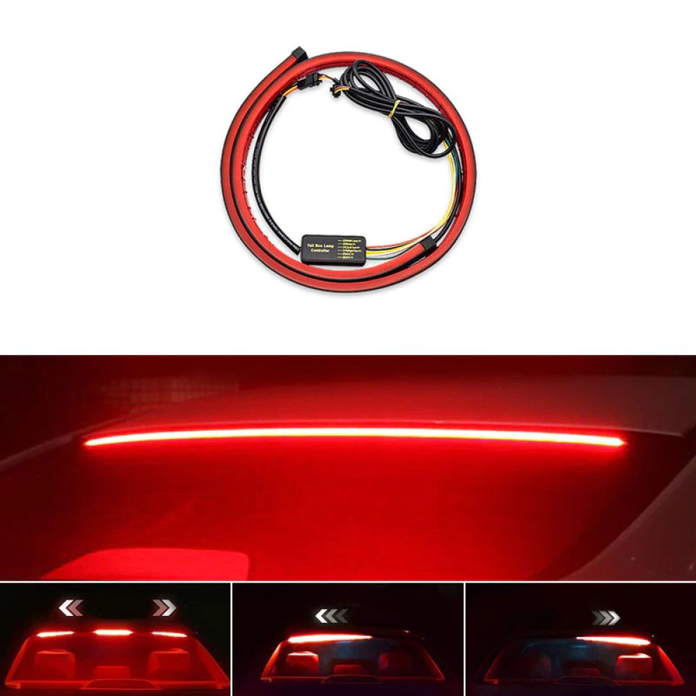 Стоп-сигнал додатковий 104см 40LED під заднє скло гнучкий(аварійка/біжить поворот/стробоскоп)