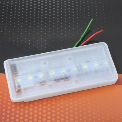 Підсвічування салону 12V LED (130х55х20мм) (1шт) - біле 9 SMD 1 режим “Україна“