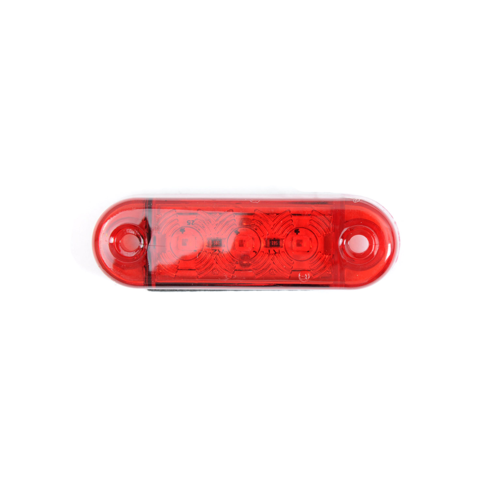 Габарит - червоний - 65х20мм - 12/24V Led 3 діода - “MRT-52“ (5шт)