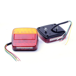 Задній ліхтар квадратний 12-24V 10х10см“ NZ-427-52-А“ LED 20 Корея (2шт)