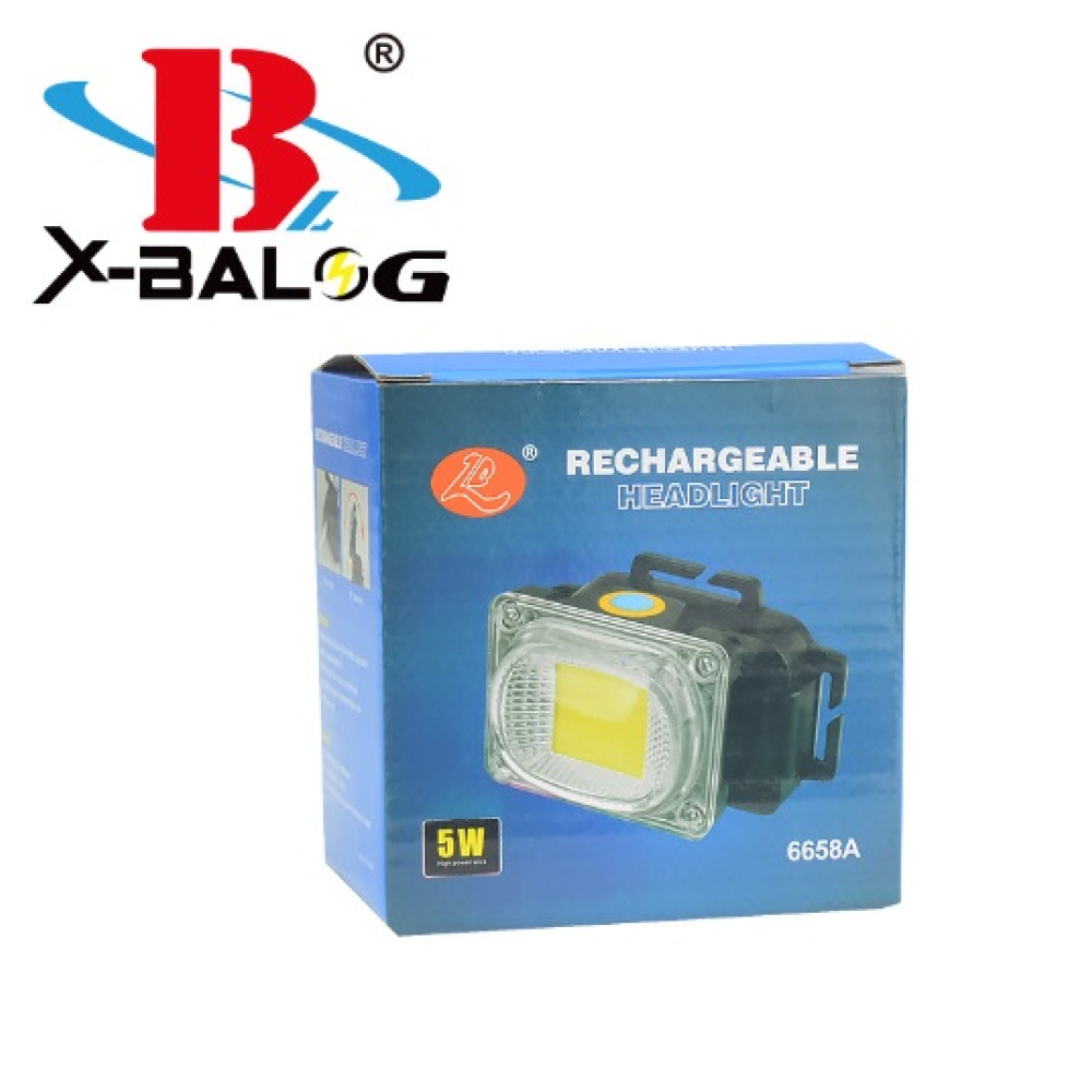 Ліхтарик налобний X-Balong 6658A 5W COB акумуляторний