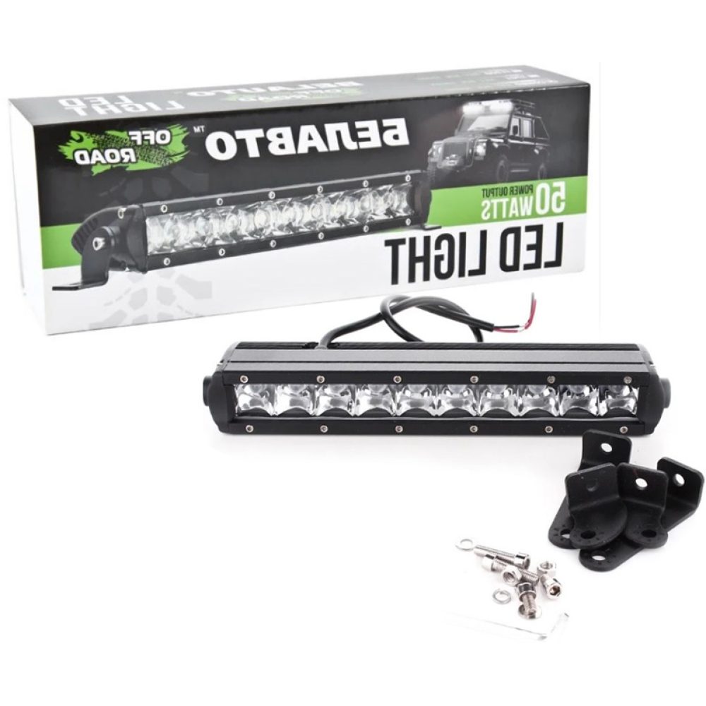 Фара-LED Балка 293*78*40мм 50W (5W*10) 10-30V Ближнє/Spot “BELAUTO“ (BOL1005 Spot) (1шт)