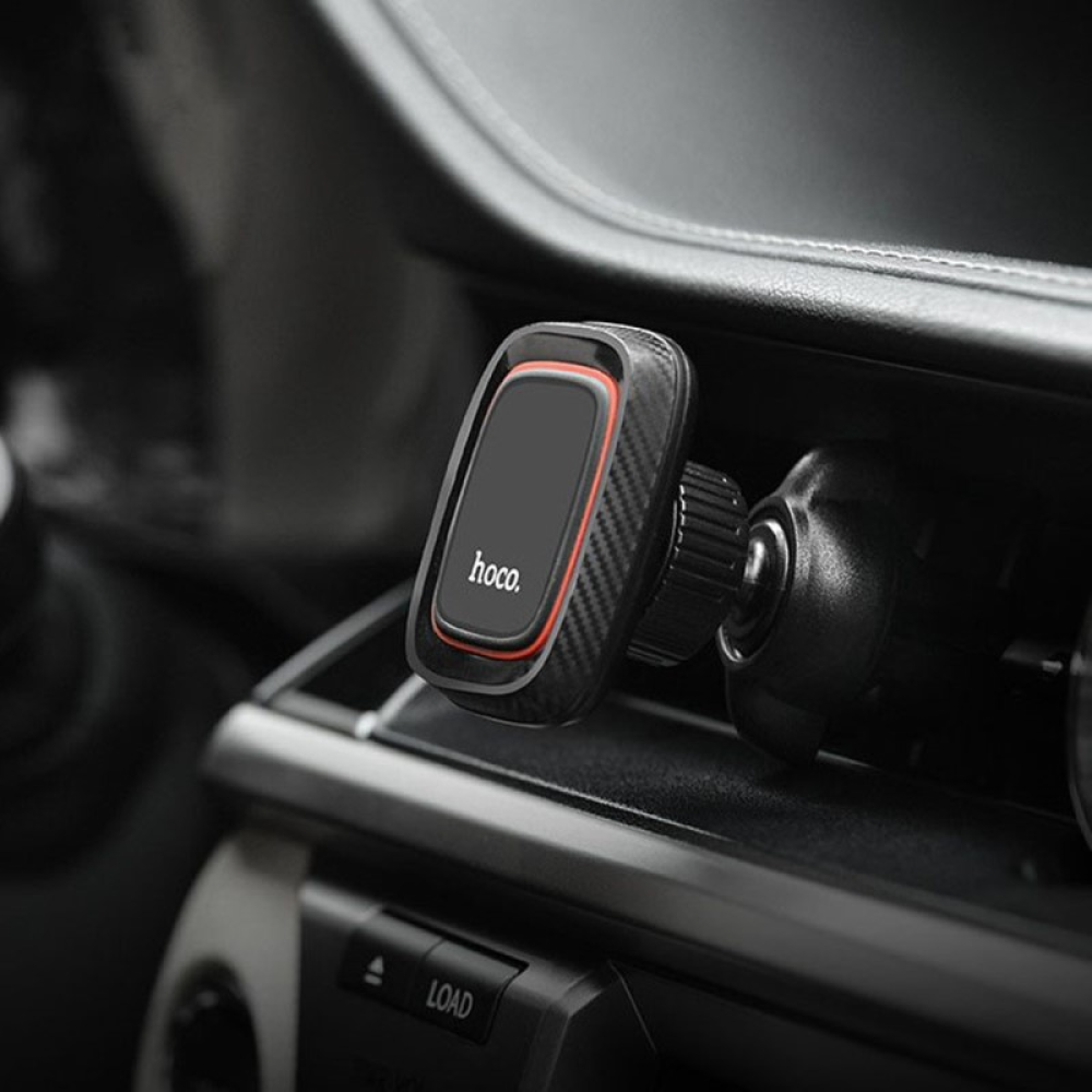 Автотримач для телефону магнітний HOCO CA23 Black/Carbon
