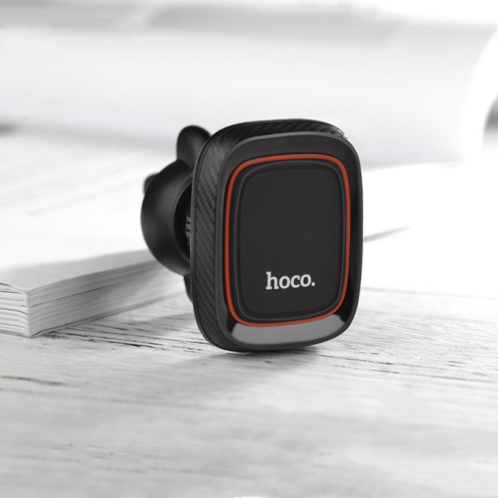 Автотримач для телефону магнітний HOCO CA23 Black/Carbon
